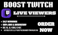 boost twitch live viewers