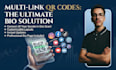 design a smart qr code with carrd bio link page for business or personal
