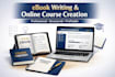 write ebook, online course content, teachable course creation, course curriculum