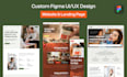 design modern website UI UX in figma