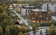renew emerald residential complex, modern urban villa design,apartment rendering