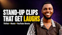 turn standup comedy sets into viral tiktok youtube shorts