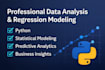build a regression model for your business data in python