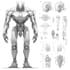 design mecha robot character sheet design
