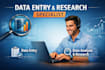 do data entry and research