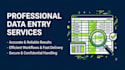 do data entry and research