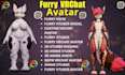 create nsfw vtuber model, 3d anime avatar, furry vrchat avatar, obs studio