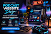 design a high converting podcast website for podcaster