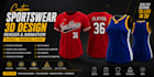 design baseball, basketball and other sports wear with 3d render and animation