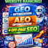 do generative engine optimization geo, aeo, seo service website ranking