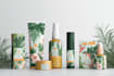 do product packaging design and label with modern branding