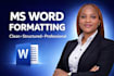 professionally format and redesign your microsoft word document