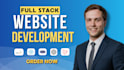 develop websites full stack web site in laravel and react