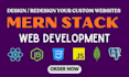 be full stack web developer for website development, mern stack developer