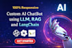build a custom ai chatbot using llm, rag and langchain