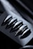 design custom matte black press on nails