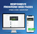 build a responsive frontend using HTML, CSS, and bootstrap