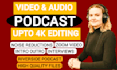 edit riverside podcast and edit audio in 24 hours