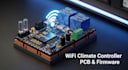 design wifi temperature and humidity controller pcb and firmware