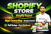 redesign shopify website, offer shopify store maintenance as a shopify expert