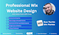 build a professional wix business or brand website