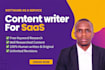write high ranking SEO saas articles and blog content