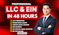 do US llc and obtain ein in any US state within 48 hours
