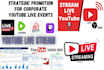 do youtube live stream for video marketing promotion to gain live viewers