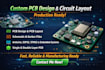 design circuit schematic custom pcb design pcb layout gerber files kicad eagle