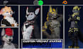 custom furry vrchat avatar with facial features vrm 3d model unity quest and pc