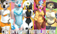 custom furry vrchat anime vrchat avatar commission nsfw vr character vrc avatar