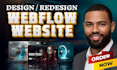 design a modern webflow saas website, startup website, or landing page