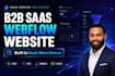 build b2b saas webflow website design as webflow developer for demo bookings