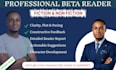 beta read your fiction manuscript, give honest feedback