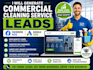 generate commercial cleaning service leads ads janitorial booking koala website