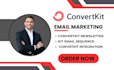 setup convertkit newsletter convertkit email sequence convertkit landing page