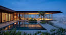 relayout 3d cgi cliffside tropical villa,private residence,infinity pool render