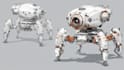 design sci fi mecha and robot concept art