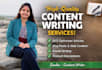 write SEO blog posts, articles and website content