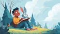 draw a cartoon illustration