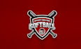 design sports softball club program logo