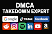 remove infringing defaming leaked copyright harmful negative content, dmca post