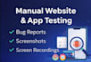 test your website or app and report bugs