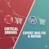 fix wordpress bugs, woocommerce errors