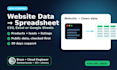 scrape website data into CSV, excel or google sheets