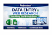 do accurate data entry, data mining and web research