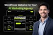 design a modern ai marketing agency website in wordpress