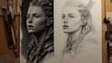 create charcoal, pencil, and color illustrations
