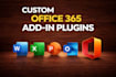 develop office add in plugins for word, excel, powerpoint and outlook