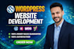 build, design, redesign and custom website development as a wordpress developer